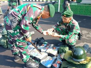 Resimen Armed 1 Divif 1 Kostrad Laksanakan Apel Pengecekan Kesiapan Personel dan Materiil Dalam Meningkatkan Kesiapsiagaan