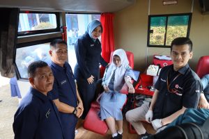 Sambut HUT Ke-77 Yayasan Hang Tuah, Ketua Korcab I DJA I Selaku Anggota Pengawas Yayasan Hang Tuah Cabang Belawan Hadiri Donor Darah dan Pengobatan Gratis