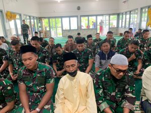 Jelang Peringatan Hari Dharma Samudera, Prajurit Lanal Dabo Singkep Laksanakan Doa Bersama