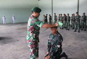 Yonif 318 Kostrad Laksanakan Acara Penerimaan dan Warga Baru