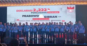 2.222 Pengusaha Bela Bangsa Deklarasi Dukung Prabowo-Gibran