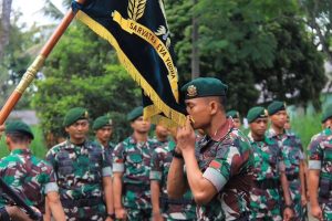 Brigif 18 Kostrad Gelar Acara Pengantaran Tugas Ops Satgas Pamtas RI-PNG Mobile Yonif 503 Kostrad
