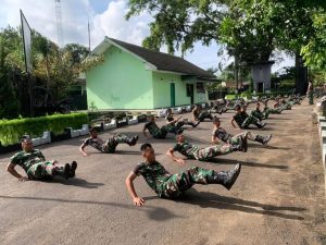 Senam Sparko Semarakkan Semangat di Denpom Divif 2 Kostrad