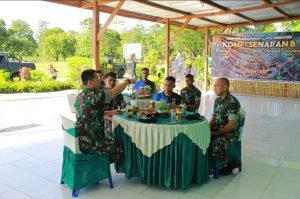 Kasdivif 3 Kostrad Kunjungi Markas Yonif 754 Kostrad