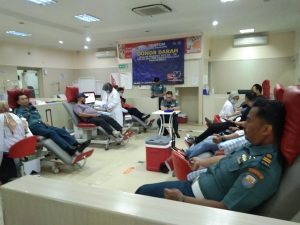 Peringati HUT Ke-78 Tahun 2024, Pomal Lanal Bandung Gelar Donor Darah