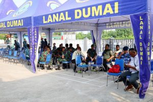 Sambut HUT Ke-78 Polisi Militer Angkatan Laut Tahun 2024, Denpomal Lanal Dumai Gelar Bakti Sosial Donor Darah