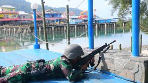 Lanal Tarempa Mendapat Serangan Udara Hingga Terbakar Hebat