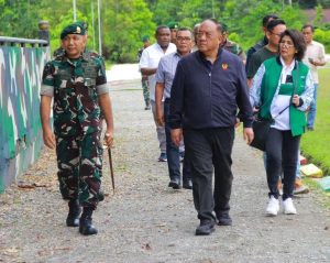 Yonif 754 Kostrad Terima Kunjungan Ketua KONI Pusat