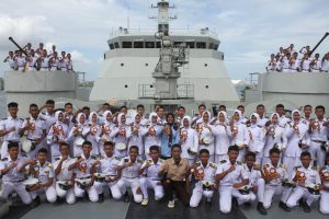 Perkenalkan Kapal Perang Teluk Palu-523 Kepada Pelajar, Ini Harapan Danlanal Lhokseumawe