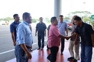 Danlantamal I Sambut Pangkoarmada I Dalam Rangka Kunjungan Kerja Ke Lantamal I dan Jajaran