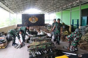 Optimalkan Kesiapan Yonif 303 Kostrad, Denbekang Garut Lakukan Pemeriksaan Materiil