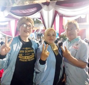 Caleg DPRD Partai Demokrat No. 10 Provinsi Banten Marina Sharon Khadijah Menghadiri Deklarasi Emak-Emak Prabowo Bersatu
