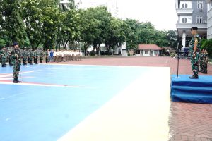 LANTAMAL III JAKARTA LAKSANAKAN APEL GABUNGAN DAN UPACARA BENDERA