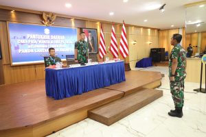 DANLANTAMAL III JAKARTA PIMPIN SIDANG KOMISI PANTUKHIR DAERAH CABA DAN CATA PK TNI AL GEL I TA 2024