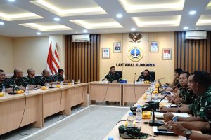 PENGARAHAN DANLANTAMAL III JAKARTA KEPADA PJU, KASATKER DAN DANLANAL JAJARAN LANTAMAL III JAKARTA DALAM MENGHADAPI KAMPANYE AKBAR DAN PEMILU TAHUN 2024