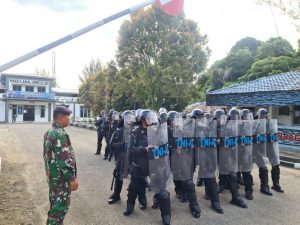 Lanal Simeulue Laksanakan Apel Gelar Secara Serentak Dalam Rangka Kesiapan TNI Pada Pengamanan Pemilu 2024