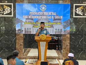 Satuan TNI Angkatan Laut Wilayah Sabang Peringati Isra’ Mi’raj Nabi Muhammad SAW 1445 H/2024 M