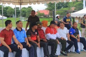 Yonif 755 Kostrad Hadiri Senam Massal Memperingati Hari Jadi Kota Merauke ke-122 Tahun