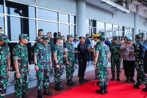 Danlantamal I Sambut Kedatangan Kepala Staf TNI Angkatan Darat
