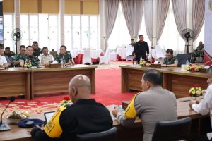 Danlantamal I Beserta Forkopimda Sumatera Utara Pantau Pelaksanaan Pemilu Tahun 2024 di Wilayah Provinsi Sumatera Utara
