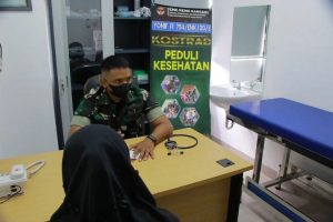Kesehatan Yonif 754 Kostrad Berpartisipasi dalam Peresmian RSPPN Panglima Besar Sudirman dan 25 Rumah Sakit TNI di Seluruh Indonesia Secara Vicon