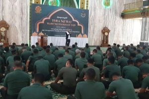 Divisi Infanteri 1 Kostrad Gelar Peringatan Isra Mi’raj Nabi Muhammad SAW 1445 H/2024 M di Cilodong