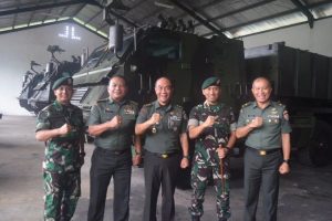 Batalyon Armed 1 Kostrad Menerima Tim Puldata Pokja Sahli KASAD