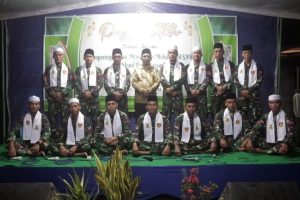 Grup Hadroh Ksatria Bharata Yonif 412 Kostrad Menyejukkan Hati Masyarakat Purworejo