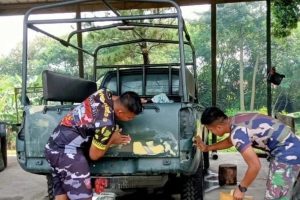 Pembinaan Satuan, Yonarmed 9 Kostrad Laksanakan Pemeliharaan Kendaraan Dinas
