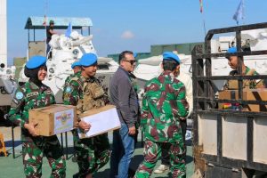 Bantuan Satgas Indobet kepada Masyarakat di Wilayah Suwwanan