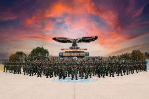 Pemasangan Plakat Yonif 320 Kostrad di Tugu Garuda, Lebanon Selatan