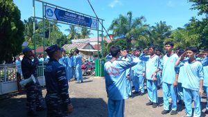 Lanal Bengkulu Didik Disiplin dan Mental SMKN 4 Kota Bengkulu