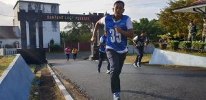 Uji Kemampuan Fisik Prajurit, Lanal Dabo Singkep Laksanakan Tes Kesemaptaan Jasmani Berkala