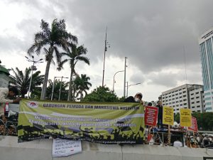 Gabungan Pemuda Mahasiswa Nusantara Gelar Unjukrasa Terkait Pemilu