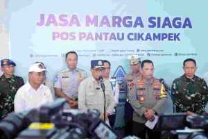Dirut Jasa Raharja Gelar Rapat Koordinasi dan Evaluasi Arus Balik Lebaran bersama Menko PMK, Menhub, dan Kapolri, Panglima TNI, dan Kakorlantas Polri di GT Cikatama
