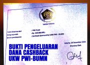 BEREDAR BUKTI PEMBERIAN DANA CASHBACK UKW PWI-BUMN RP.540 JUTA DARI RP.1 MILYAR KASUS PWI GATE