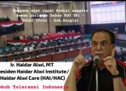 Harap Dimatangkan, Haidar Alwi : “adanya Pro-Kontra menunjukkan bahwa proses revisi UU TNI-Polri dilakukan secara transparan”