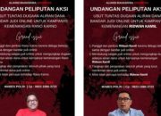 Biaya Kampanye Diduga dari Judol, Flyer Gugat Dana Rano Karno Disabotase. Rencana Aksi Mahasiswa Hukum Batal