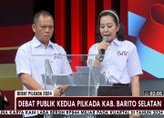 Debat Publik Kedua Pilkada Barito Selatan: Paslon Nomor 1 Tekankan Pentingnya Terobosan Pembangunan