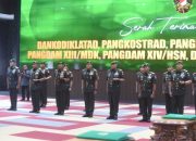 Jabatan Pangdam XIII/Merdeka Resmi Diserahterimakan dari Mayjen Candra Wijaya kepada Mayjen Suhardi