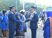 Pangkoops Udara I Hadiri Upacara HUT ke-79 TNI AU dan Halalbihalal Idulfitri di Mabesau