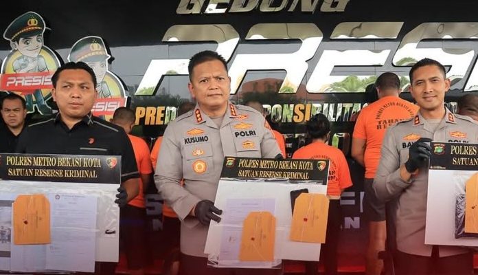 Polres Metro Bekasi Kota Ungkap Sejumlah Kasus Kriminal dalam Operasi Brantas Jaya 2025
