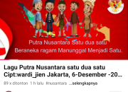 VIRAL !! Lagu “Putra Nusantara, Satu Dua Satu” Karya Wardi Jien: ‘Semangat Persatuan dan Kesatuan Bangsa’