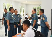 DANLANTAMAL III TINJAU PELAKSANAAN VALIDASI PENERIMAAN CABA DAN CATA PK TNI AL GEL II TA. 2025