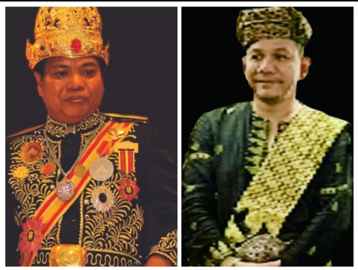 Foto: Maharaja Kutai Mulawarman (Kiri) Datuk M.Rafik Datuk Rajo Kuaso Kepala Pasukuan,(kanan,), (istimewa)