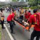Polisi Bersepeda Sigap Bantu Evakuasi Korban Laka di CFD Jakarta