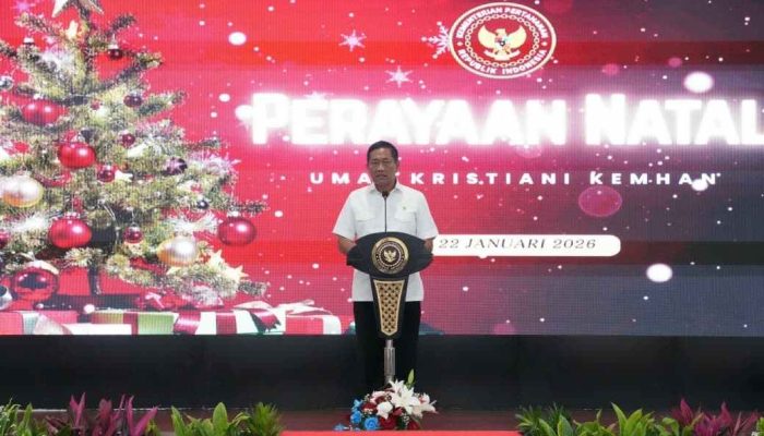 Wamenhan RI Hadiri Perayaan Natal Bersama Umat Kristiani Kemhan