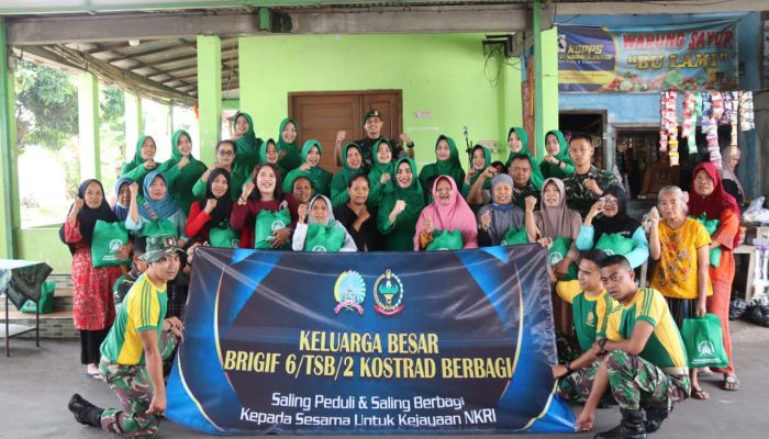 Brigade Infanteri 6 Kostrad Gelar Bakti Sosial Sambut Bulan Suci Ramadhan