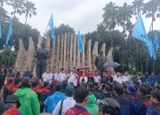 Konfenderasi Buruh Nasional Menggelar Apel Akbar & Aksi Tuntutan Penegakan Demokrasi Dan Perlindungan Hak-Hak Pekerja Di Indonesia