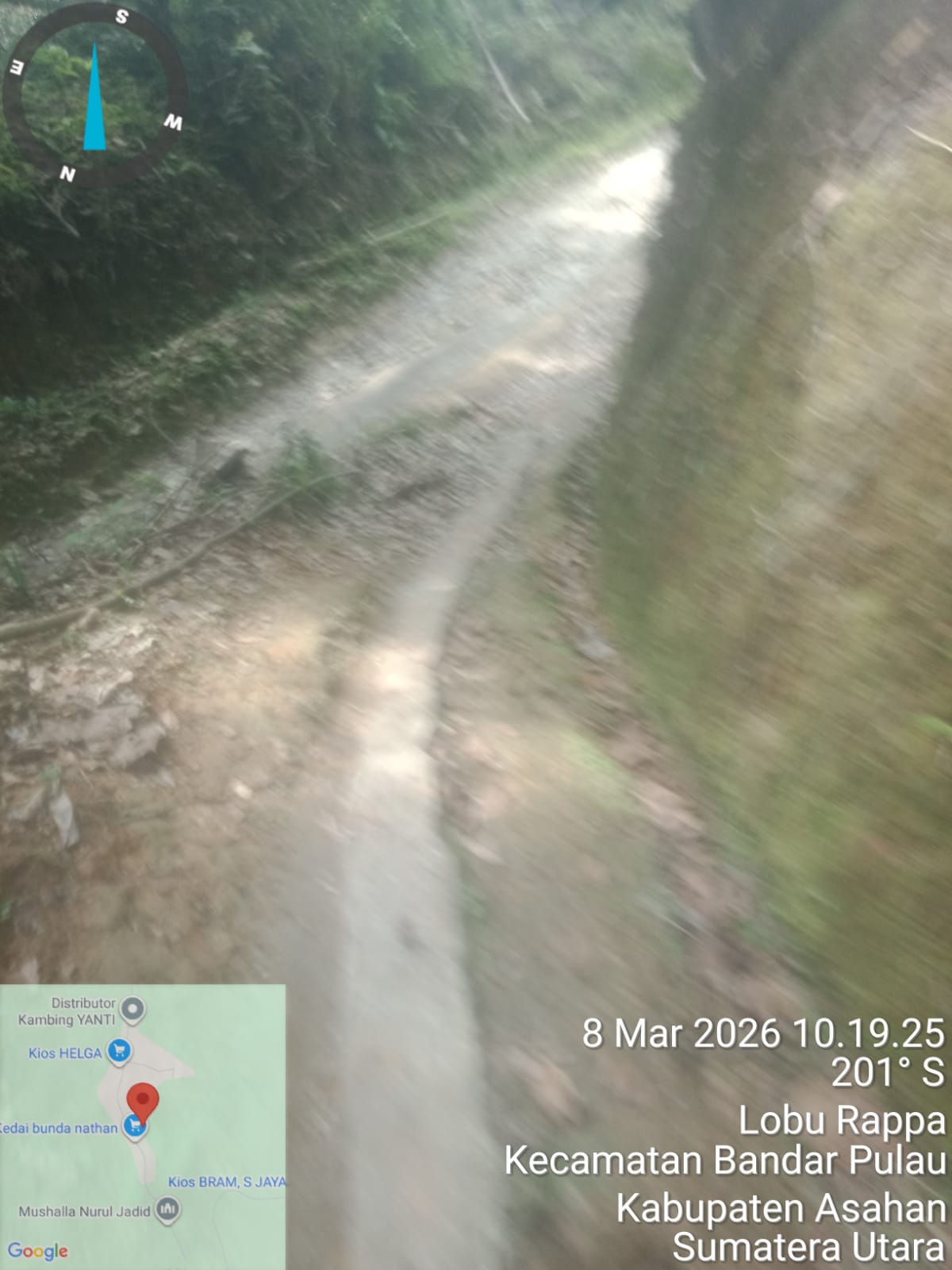 Gbr. Jalan Menuju Tempat Transaksi Para Terduga Bandar Narkoba 